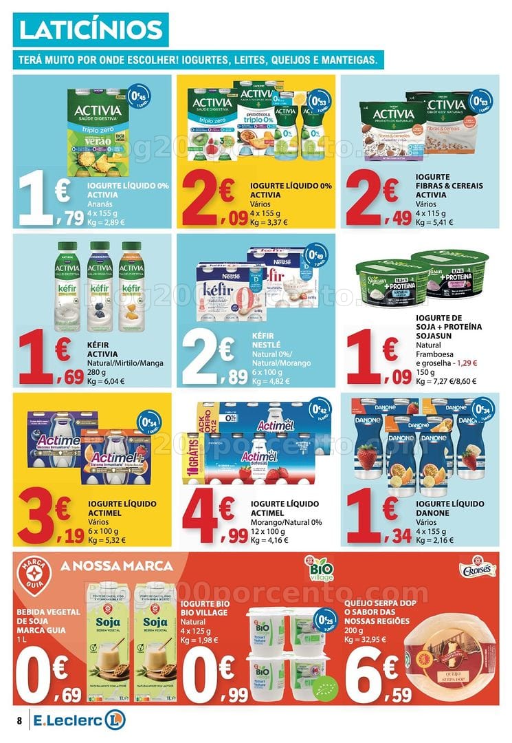 Antevisão Folheto E-LECLERC Promoções de 30 julho a 5 agosto
